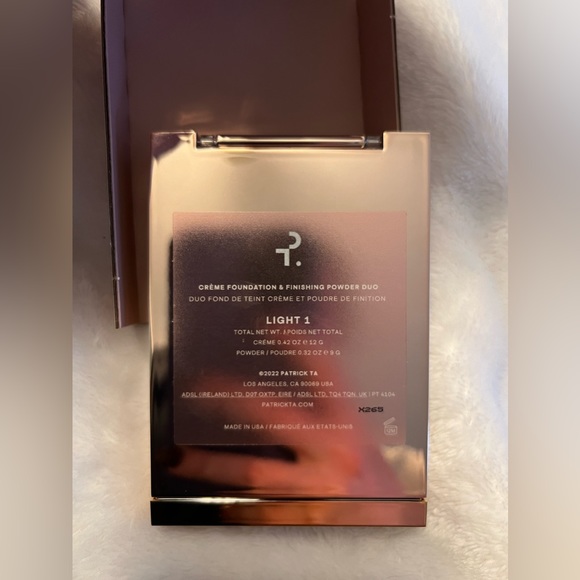 PATRICK TA Major Skin Crème Foundation and Finishing Powder Duo in Light 1 NWT - Picture 12 of 12
